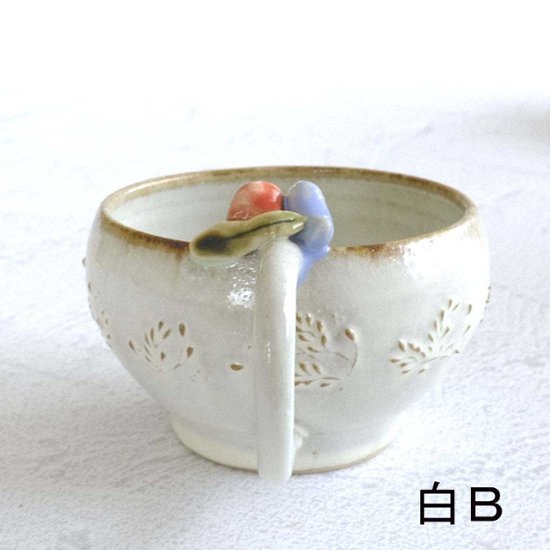 小鳥とお花のﾃｨｰｶｯﾌﾟ画像