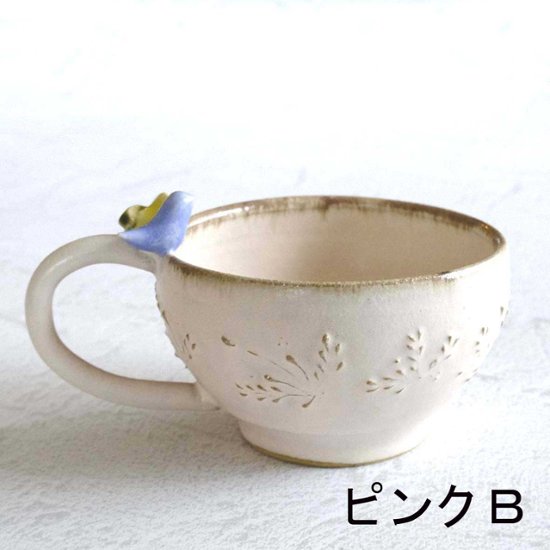 小鳥とお花のﾃｨｰｶｯﾌﾟ画像