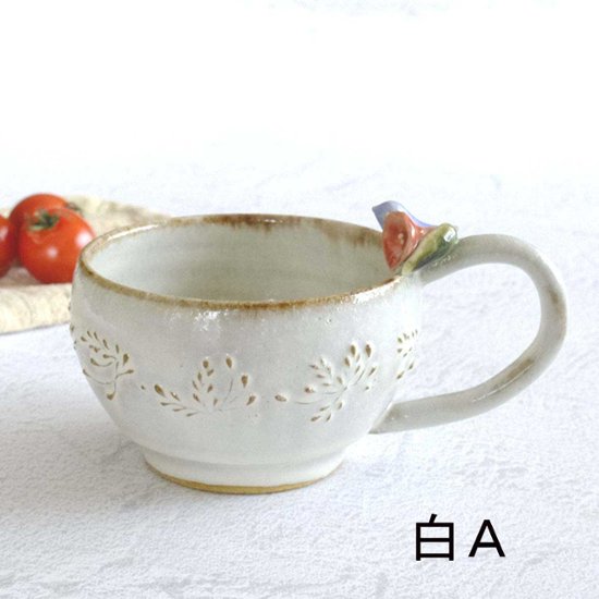 小鳥とお花のﾃｨｰｶｯﾌﾟ画像