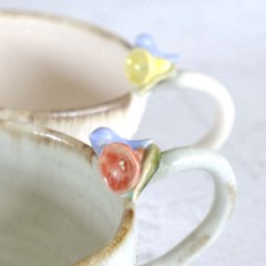 小鳥とお花のﾃｨｰｶｯﾌﾟ画像