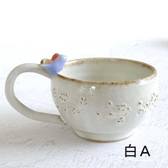 小鳥とお花のﾃｨｰｶｯﾌﾟ画像