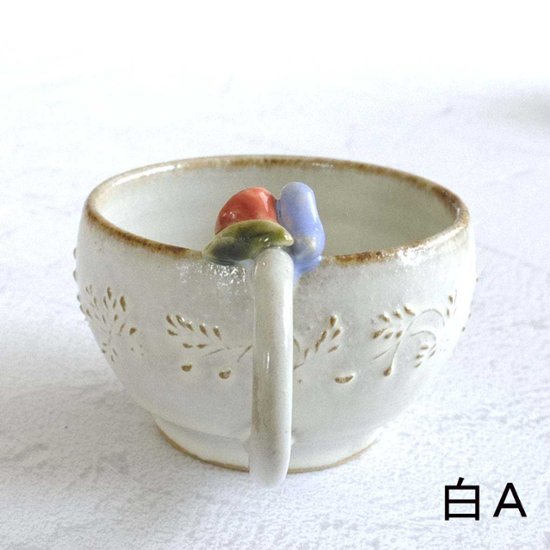 小鳥とお花のﾃｨｰｶｯﾌﾟ画像