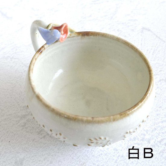 小鳥とお花のﾃｨｰｶｯﾌﾟ画像