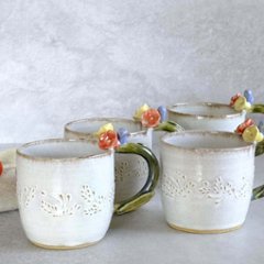お花取手マグ（小）の画像