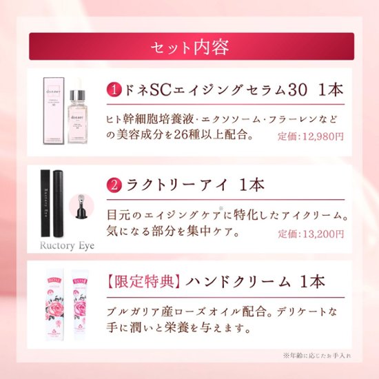 【母の日ギフト】donnerトータルケアセット画像