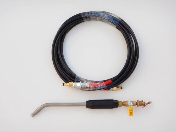 ミドルレングスエアコン洗浄ランス＋NITTA製高圧ホース6m(ケルヒャースイベルクイックコネクトプラグ仕様)⓵画像