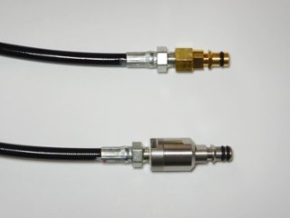 激細!!ケルヒャー純正互換接続ウルトラスリムウレタン高圧ホース《洗浄ガン側より戻し付きクイックコネクトプラグ仕様》画像