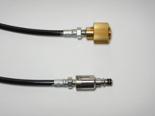 激細!!ケルヒャー純正互換接続ウルトラスリムウレタン高圧ホース《洗浄ガン側より戻し付きクイックコネクトプラグ仕様》画像