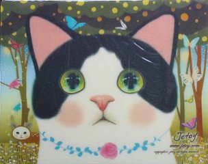 choo choo本舗　JETOY(ジェトイ)　猫のマウスパッド 白黒の画像