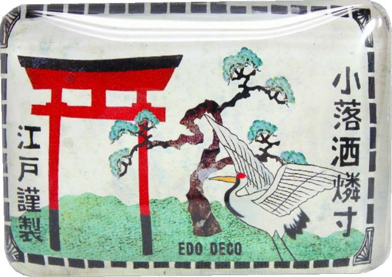 EDO DECO マッチラベルマグネット 鳥居画像