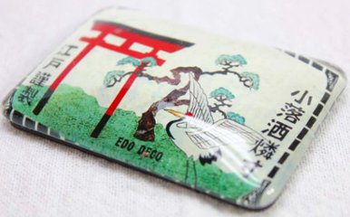 EDO DECO マッチラベルマグネット 鳥居画像