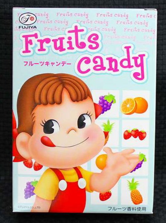 不二家 ペコちゃん 不二家 フルーツキャンディ 菓子空箱【ワケアリ品】画像