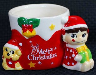 不二家 ペコちゃん クリスマスプリンカップ 2013 【未使用】画像