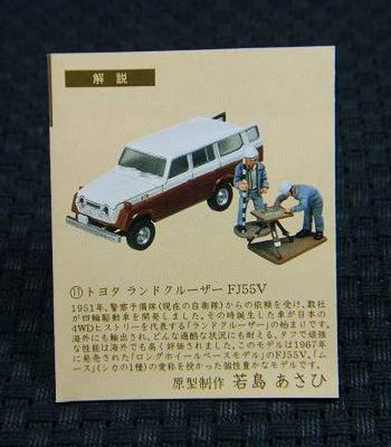 江崎グリコ　海洋堂　新タイムスリップグリコ第4弾　トヨタ ランドクルーザー　FJ55V　【未開封】画像