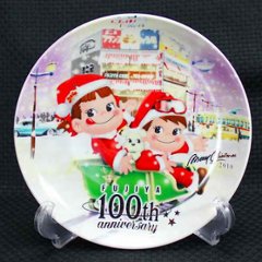 不二家 ペコちゃん クリスマスプレート 2010年 100th anniversary 【未使用】画像