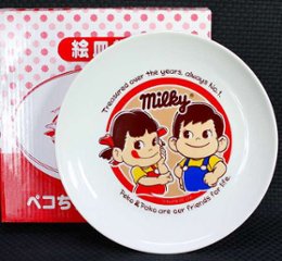 不二家 ペコちゃん お菓子くじ 2011 絵皿賞 【未使用】の画像