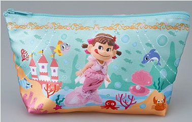 不二家 ペコちゃん 童話シリーズポーチ ペコちゃんポーチ 人魚姫 【新品同様品】の画像