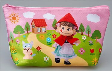 不二家 ペコちゃん 童話シリーズポーチ ペコちゃんポーチ 赤ずきん 【新品同様品】の画像