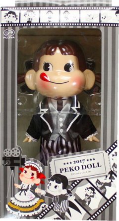 不二家 ペコちゃん 執事ペコちゃん人形 バトラーペコちゃん人形 2017 PEKO DOLL 【新品同様品】の画像