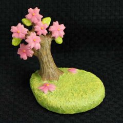 ジオラマ小物 お花見 桜と芝の画像