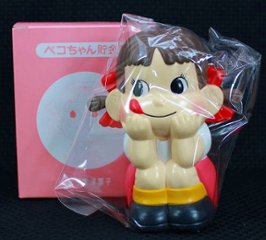 不二家 ペコちゃん ペコちゃん貯金箱【未使用】の画像