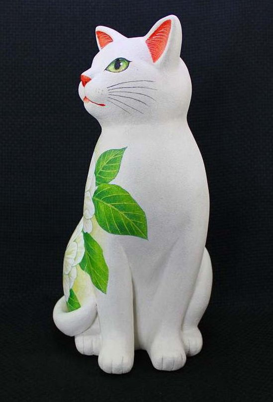 泰山木の猫と金魚の猫 天野千恵美 作画像