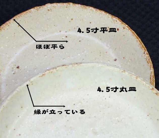 土灰4.5寸丸皿 仲田製陶 笠間焼画像