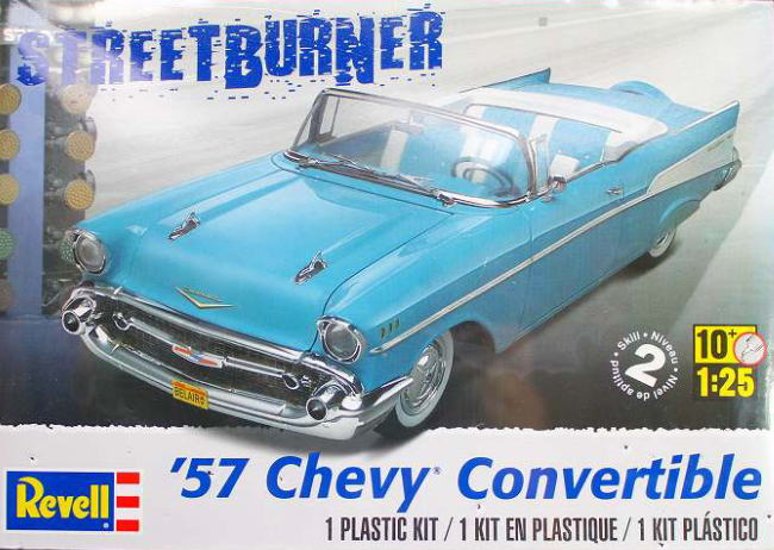 アメリカレベル 1957 シボレーコンバーチブル　STREET BURNER 1/25  プラモデル 【新品同様品】画像