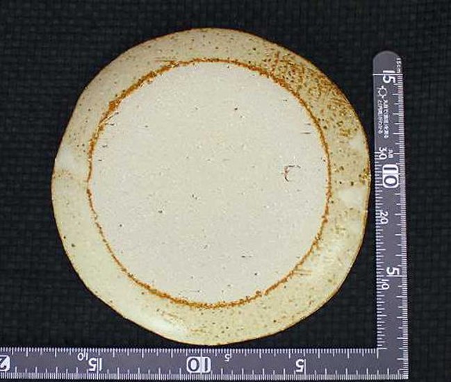 土灰5寸取り皿 仲田製陶 笠間焼画像