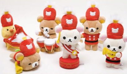 サンエックス リラックマ あつめてぬいぐるみ リラックマの音楽隊 全６種セット 【新品同様品】 ぬいぐるみの画像