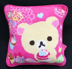 サンエックス リラックマ シェニール織り(シニエール) クッション コリラックマ 【新品同様品】 ぬいぐるみの画像