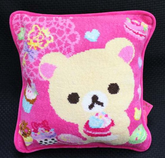 サンエックス リラックマ シェニール織り(シニエール) クッション コリラックマ 【新品同様品】 ぬいぐるみ画像