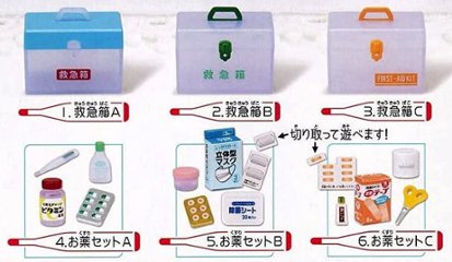 お薬と救急箱 ウイルスケア カプセルコレクション 全6種コンプリートセット エポック社 カプセルトイ ガチャガチャ ガシャポン ガチャポン画像
