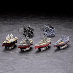 連合艦隊旗艦 大和 三笠編 ワールドシップデフォルメ4 カプセルQミュージアム 全6種コンプリートセット 海洋堂 カプセルトイ ガチャガチャ ガシャポン ガチャポン 【新品同様品】画像