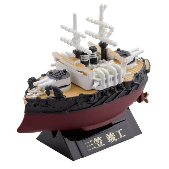 連合艦隊旗艦 大和 三笠編 ワールドシップデフォルメ4 カプセルQミュージアム 全6種コンプリートセット 海洋堂 カプセルトイ ガチャガチャ ガシャポン ガチャポン 【新品同様品】画像