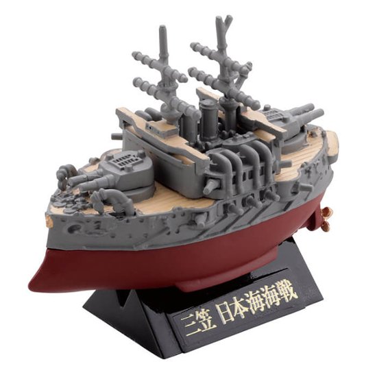 連合艦隊旗艦 大和 三笠編 ワールドシップデフォルメ4 カプセルQミュージアム 全6種コンプリートセット 海洋堂 カプセルトイ ガチャガチャ ガシャポン ガチャポン 【新品同様品】画像