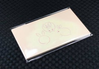 和柄　メッセージカード　兎　なんと1枚販売　京都くろちくの画像