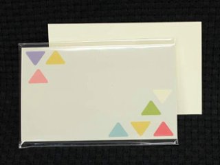 和柄　メッセージカード　三角　なんと1枚販売　京都くろちくの画像