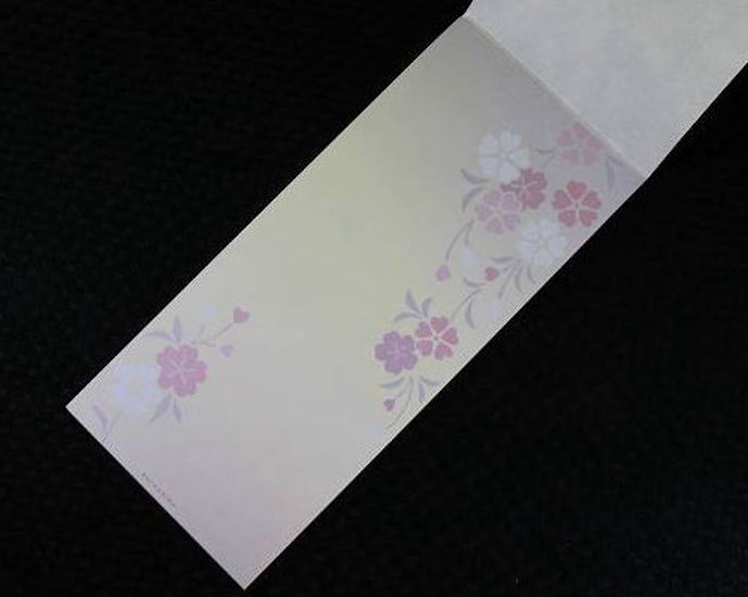 和柄　ひとふで箋　桜　京都くろちく画像