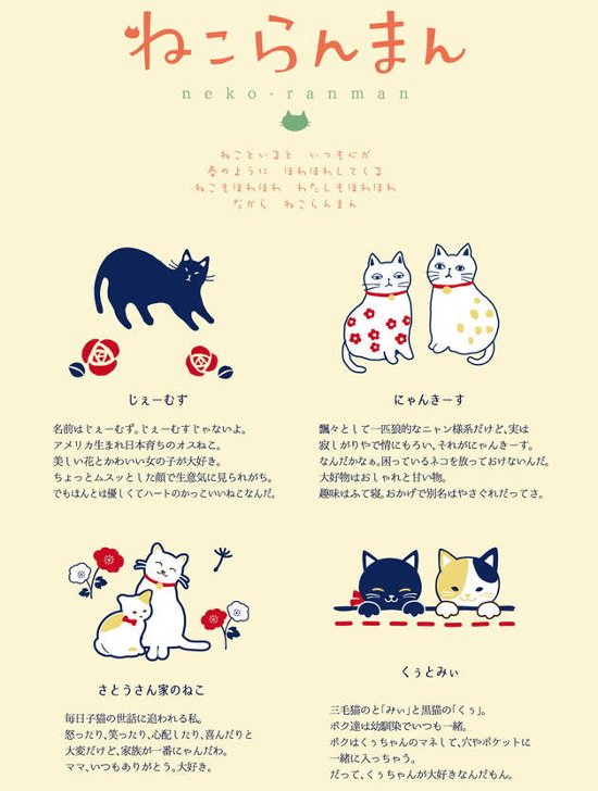 ねこらんまん　俵ミニがま口　さとうさん家　青　京都くろちく画像