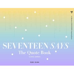 フォトエッセイ/SEVENTEEN SAYS (The Quote Book セブンティーン 語録ブック）韓国版 韓国書籍の画像