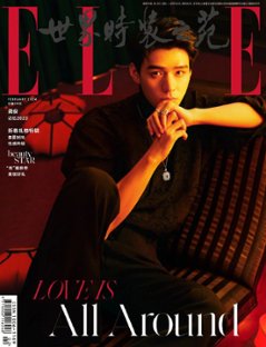 【メール便送料無料】雑誌/ ELLE世界時裝之苑 2024年2月 中国版　龔俊（ゴン・ジュン）：両面表紙！記事掲載！ エル　中国雑誌の画像