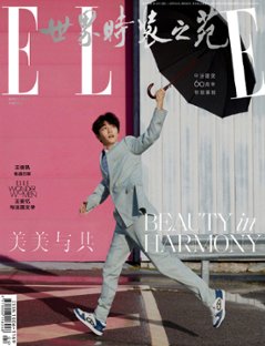 【メール便送料無料】雑誌/ ELLE世界時裝之苑 2024年4月 中国版　王俊凱（ワン・ジュンカイ / TFBOYS）：両面表紙！記事掲載！ エル　中国雑誌の画像