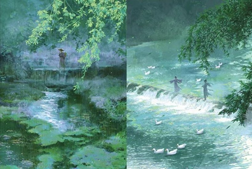 イラスト集/ 浮光溯影：古風插画集 中国版 RedMatcha 中華風 Red Matcha 中国書籍画像