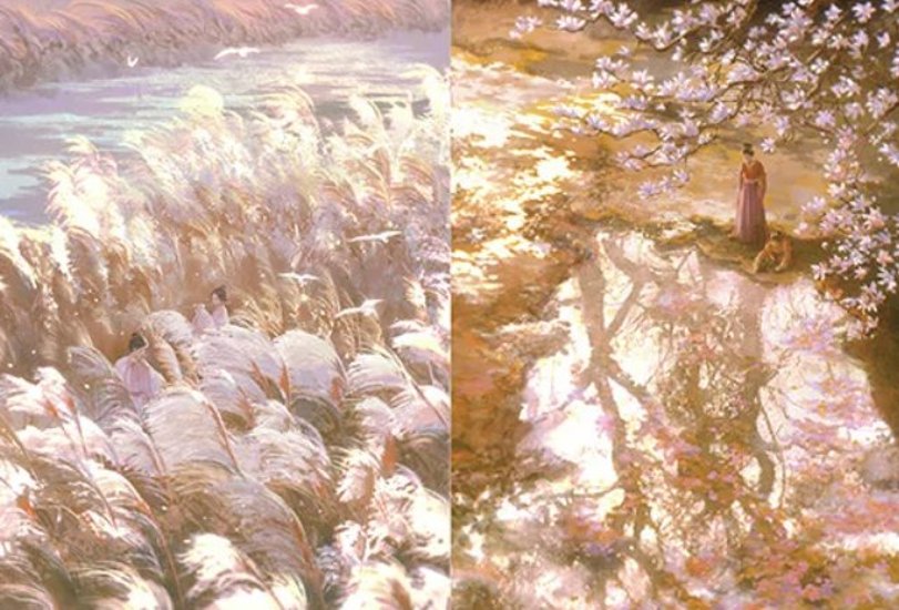 イラスト集/ 浮光溯影：古風插画集 中国版 RedMatcha 中華風 Red Matcha 中国書籍画像