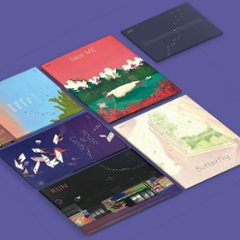 アートブック/ GRAPHIC LYRICS (BTS) NEW Package ＜5冊セット＞韓国版 防弾少年団 グラフィック リリックス HYBE ハイブ 韓国書籍の画像