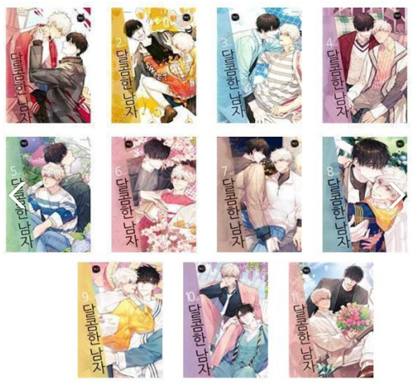 漫画/ 甘い男＜全11冊セット＞韓国版　へジン　飢えた獣の手懐け方　韓国書籍画像