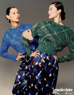 【メール便送料無料】雑誌/ Marie Claire 嘉人 2023年8月 中国版　何穗（スイ・ハ）＆王雯琴（ワン・ウェンチン/Anna）：表紙2種類ランダム発送！記事掲載！ マリクレール　中国雑誌画像