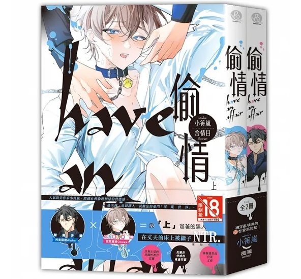 小説/ 偷情（全二冊） 台湾版　小箐嵐 ライトノベル　BL　ボーイズラブ　BOYS LOVE　ブロマンス　耽美　台湾書籍画像