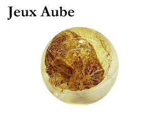 風の妖精シルフの石 ― デンドリティッククォーツ 約14mm 粒売り｜金運・成功・開運・魂のレベルアップ 天然石パワーストーン通販 ジュ・オーヴの画像